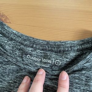 Outdoor voices t shirt - cloud knit